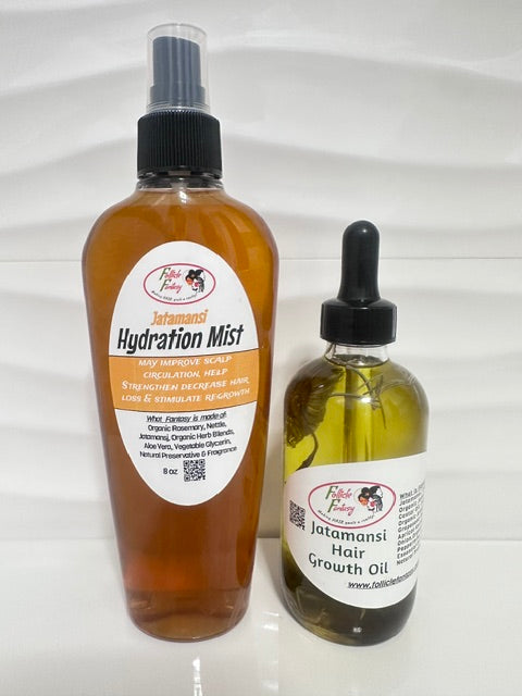 Jatamansi Hydration Mist & Jatamansi Hair Growth Oil Combo for locs & microlocs