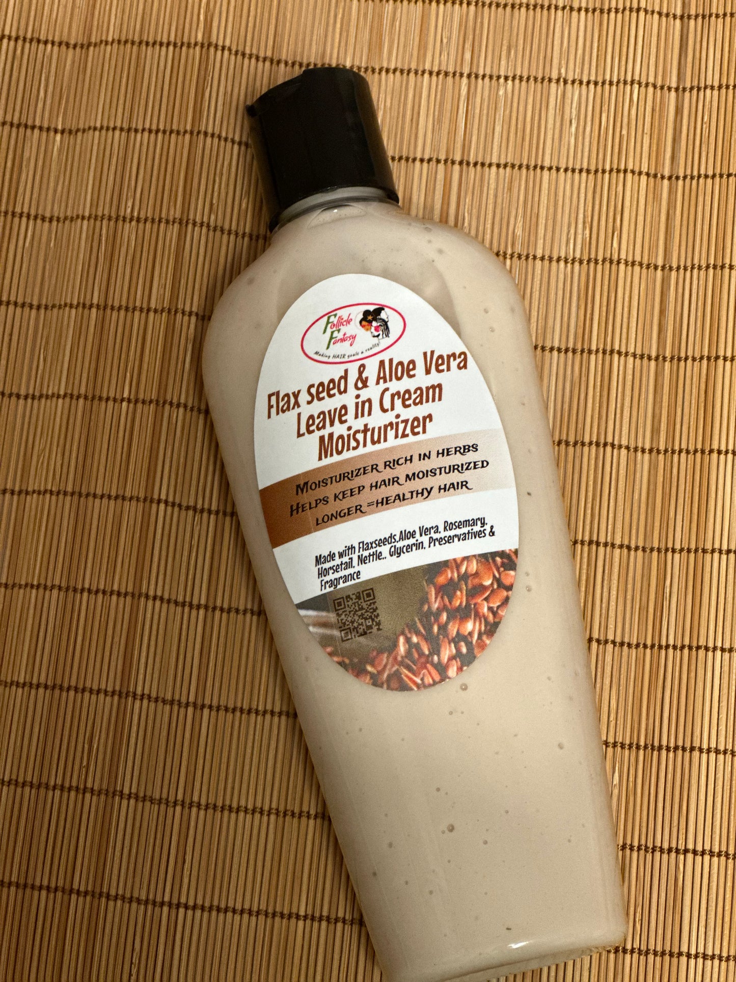 Flaxseed & Aloe Vera Leave in Cream Moisturizer for Locs